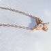 Silver Butterfly Necklace Vintage Gold Over Steling Silver CZ (925)