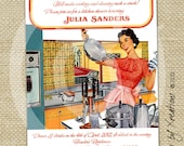 Retro Stock the Kitchen Themed Bridal Shower Digital Invitation - Customizable Wordings - Print-your-own