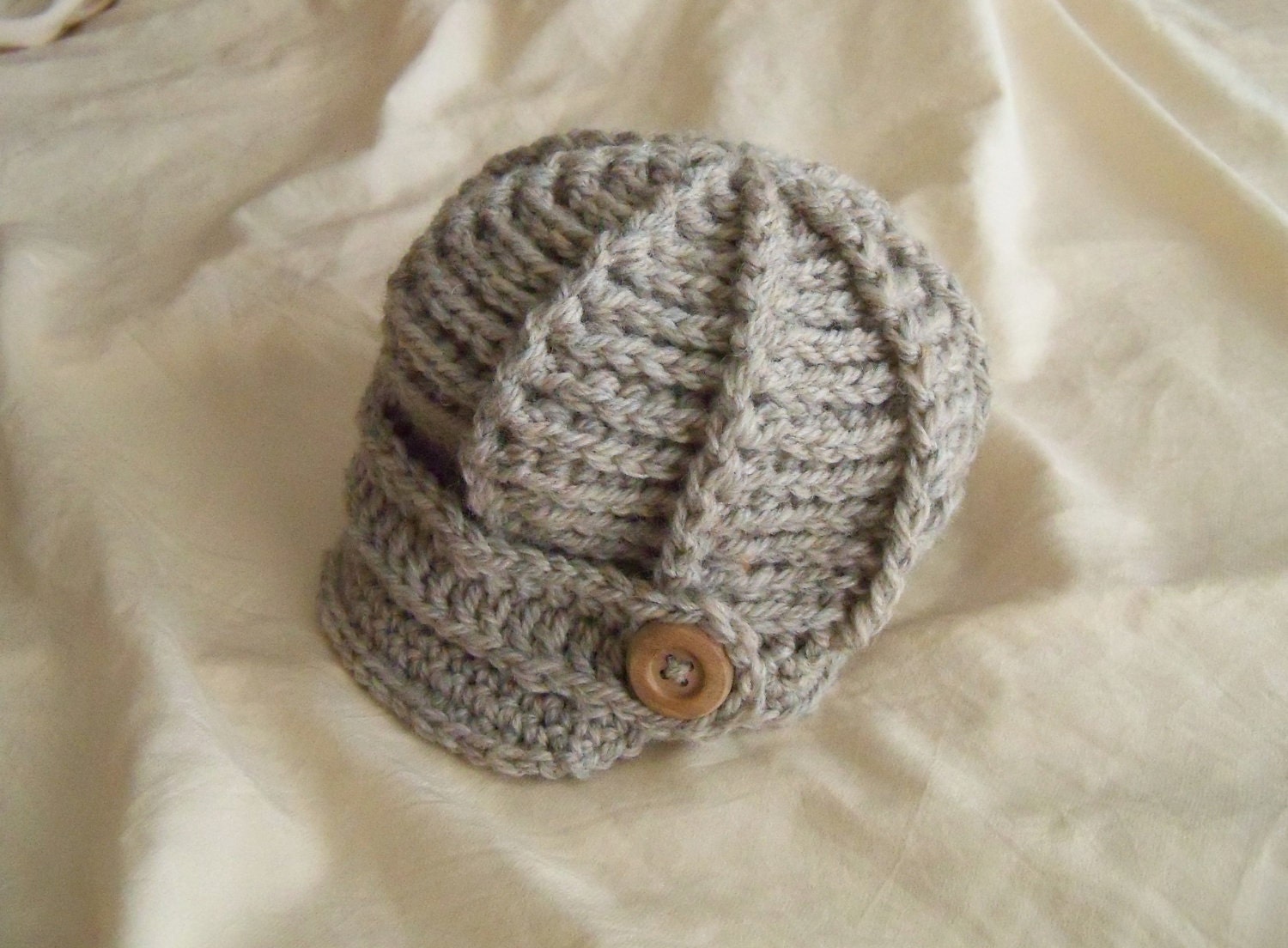 Baby Hat - Newsboy Hat - Baby Newsboy Hat - Photography Prop - by JoJosBootique