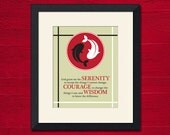 Serenity Prayer Art Print, 8x10 inch