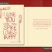 Spike Loves Buffy, Valentine's Day Card, 5x7 inch