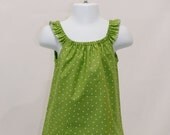 Ruffled Tank Tank Style Peasant Shirt-  2T, 3T, 4T, 5