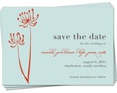 PRINTABLE - Modern Wedding Save the Date Card - Custom colors to match your wedding
