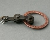 Cycling pendant copper circle bicycle chain bike jewelry