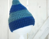 The Huckleberry Cap - Colonial Blue and Dusty Blue, Any Size