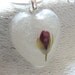 Red Rosebud Necklace, Rose Pendant, Botanical, Miniature Rose, Real Flower Resin