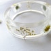 Real Daisy Bangle, Botanical Bracelet, Real Flower Jewelry, Eco Friendly, Pressed Flower Jewelry