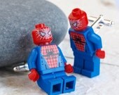 Spiderman Cufflinks Comic Book Superhero Fun