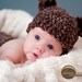 Cuddly Bear Newborn Baby Crochet Diaper Cover and Hat 0-3 months PHOTO PROP