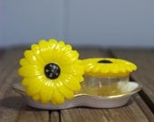 Vintage Black Eyed Susan Salt and Pepper Shakers
