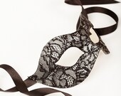 Mistero Silver/Chantilly Lace masquerade mask /req37430