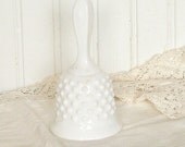 Vintage Fenton Hobnail Milkglass Bell