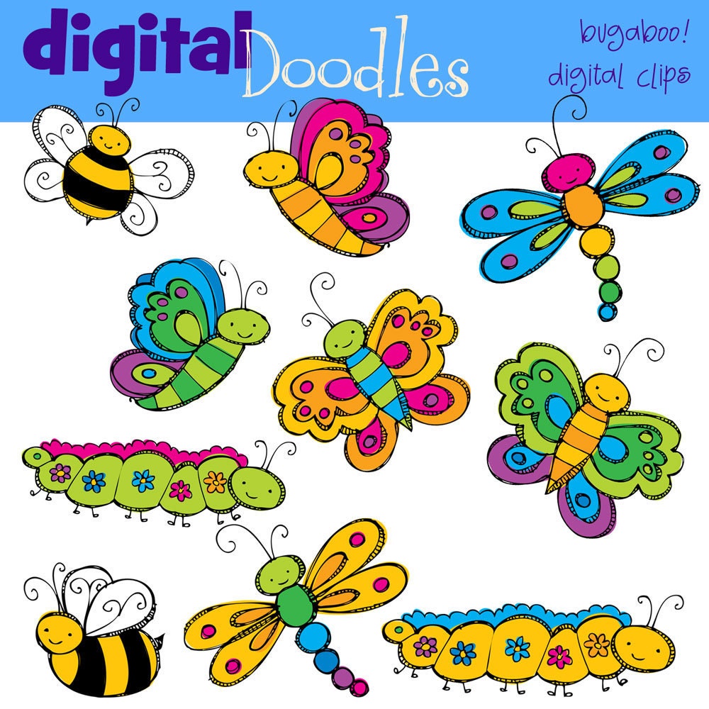 INSTANT DOWNLOAD bug a loo digital clipart