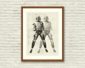 BOUNTY HUNTER - Star Wars Inspired, Boba Fett 18 x 24 Handprinted Silkscreen Art Print, Modern Poster, Boutique, Retro Home