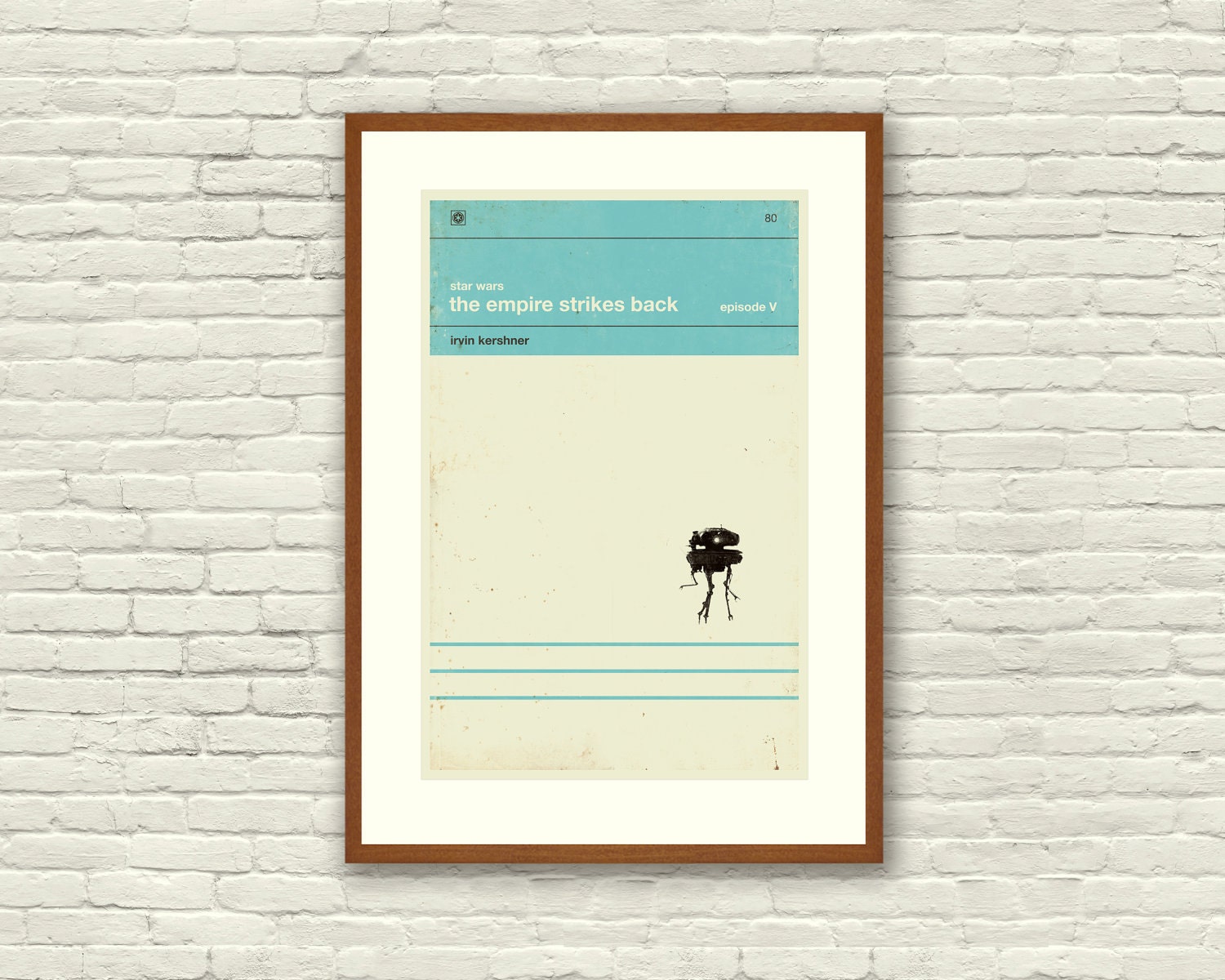 STAR WARS Inspired Movie Poster Art Print Series - 12 x 18 Minimalist, Graphic, Mid Century Modern, Boutique, Vintage Style, Retro Home