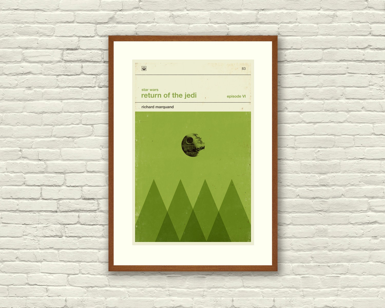 STAR WARS Inspired Movie Poster Art Print Series - 12 x 18 Minimalist, Graphic, Mid Century Modern, Boutique, Vintage Style, Retro Home