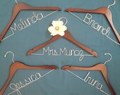Personalized bridal hanger, modern bride, bridal party