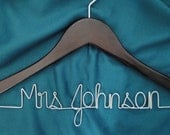 Personalized Bridal Hanger  Modern Bride