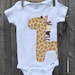 Giraffe Onesie for Boy or Girl- Gender Neutral