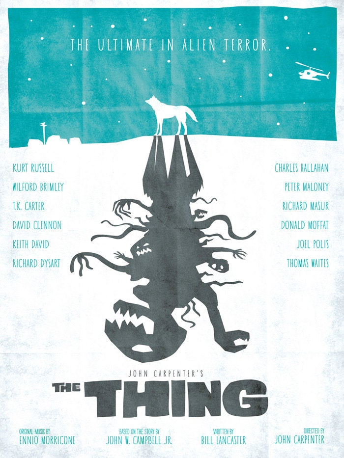 The Thing - Saul Bass Style - 12x16 Print