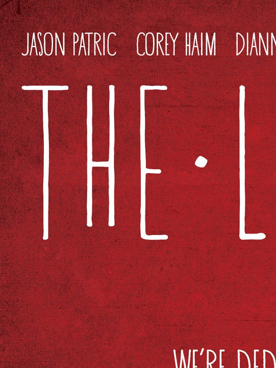 The Lost Boys - Minimal Style 12x16 Print - The Vampire Hunters Edition