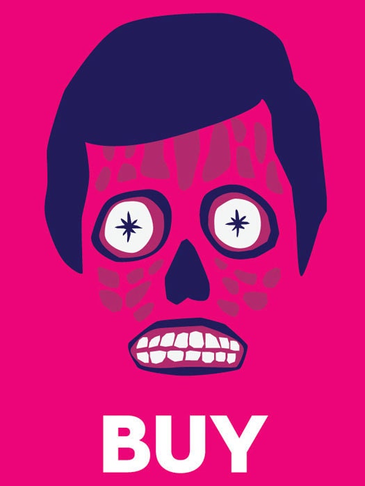 They Live - Minimal Style 12x16 Print