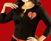 Heart Breaker Retro Cardigan (All Sizes)