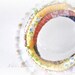 Spring Colorful Bib Statement Bangle Embroidery Jewelry Eco Friendly Hand Sewn Gift For Her Accessories  ( Choose1 Bracelet )