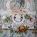 Antique Victorian Valentine Card Lacey Layer Die cuts message inside