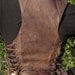 Tribal Burlesque Leather Zipper Corset vest with pointed collar