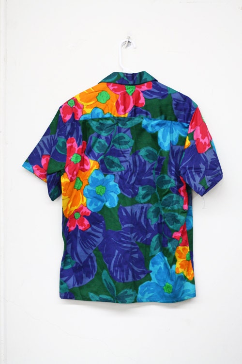 60's Vibrant Pop Art Hawaiian Shirt