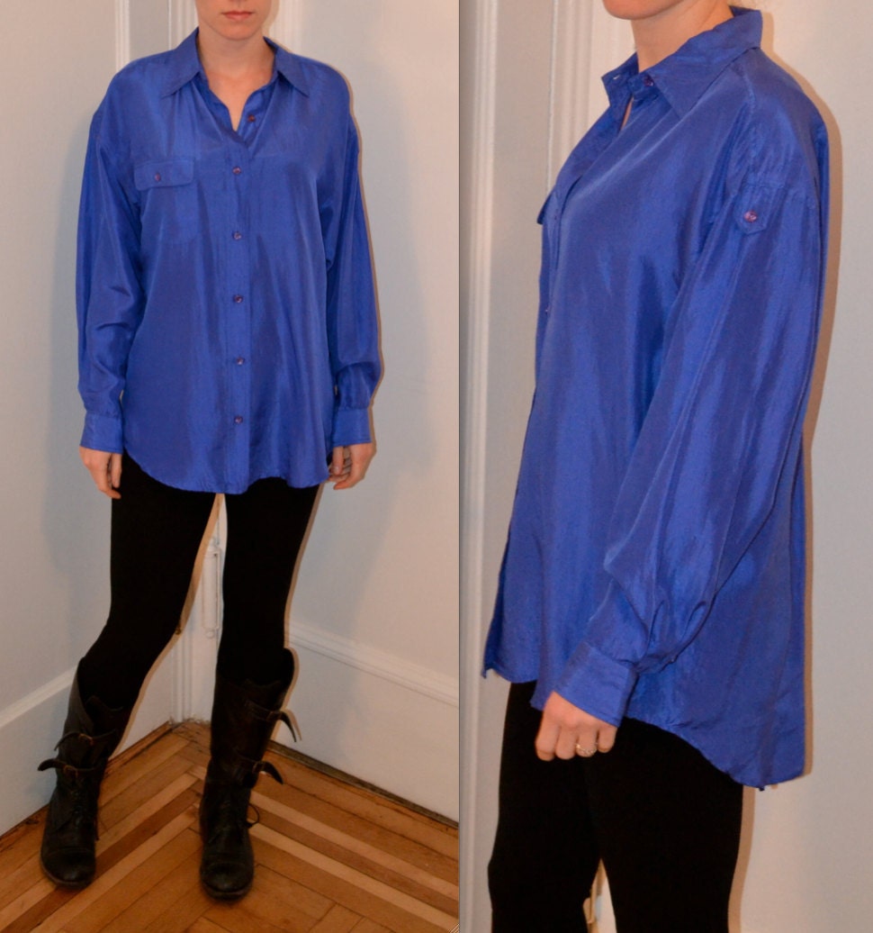 Cobalt Blue Blouse