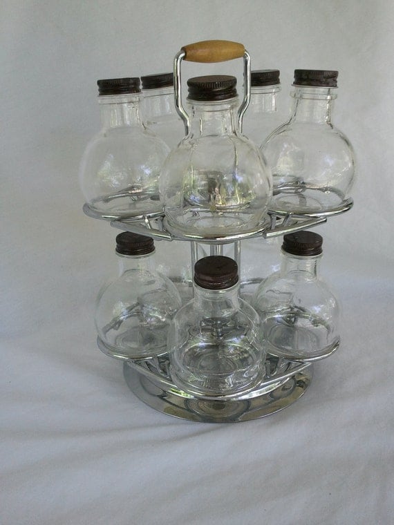 Round Vintage Spice Rack
