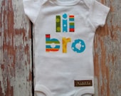 Lil Bro Shirt Little Brother Bodysuit Made to Order nb 3m 6m LONG or SHORT Sleeeved