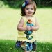 Girls Applique Seahorse Tank Top and Twirl Skirt Outfit Limited Sizes 12-18m 4T
