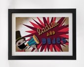 Ladies and Dudes 11x17 Limited Edition Signed Fine Art Circus Cat Print