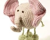 FREE SHIPPING Eco-friendly, Organic Baby Toy - Squishi Elephant  (baby shower gift, special occasion baby gift)