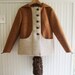 Adult Ladies Fox Coat in Sienna or Grey