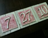Frame the Date - White Washed Up Cycled Reclaimed Wood Plank frames. Weddings, Anniversary, Baby's Birth or any special date.