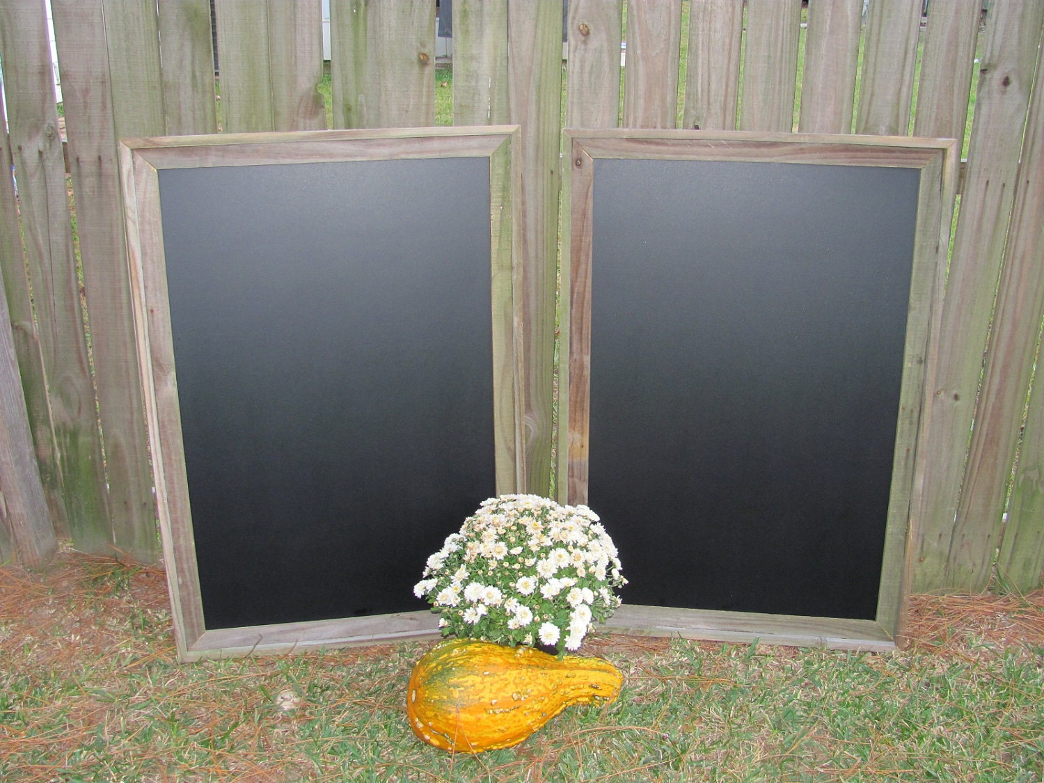 Reclaimed Up Cycled Barn Wood Framed Chalkboard - Rustic Wedding Large Oversize Chalkboard - Restaurant or Bistro Menu Board - 25" x 37"