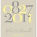 Custom Wedding Colors Anniversary or Wedding Date Print - 8"x10" (Yellow/Gray/Stone)