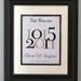 Wedding Date Family Name Print with Wedding Location/Numbers - Custom Wedding Gift - 8"x10"