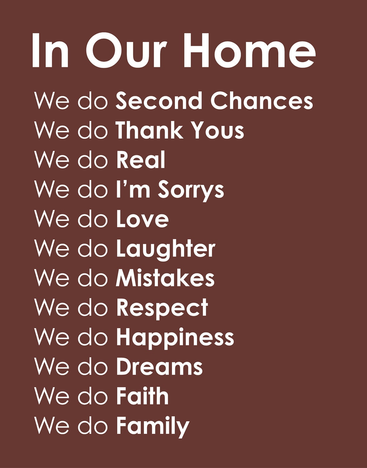 Love 1 Corinthians 13 Print - Custom Love Bird Family Tree and In Our Home Family Rules - 11x14 Prints - set of 3