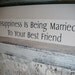 Wedding Signs, Handpainted wedding sign, wooden sign - "Happiness is being married to your best friend"