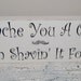 Mustache Love Art for the Bathroom, Funny Sign - "I Mustache You a Question, But I'm Shavin' It for Later" 6x18