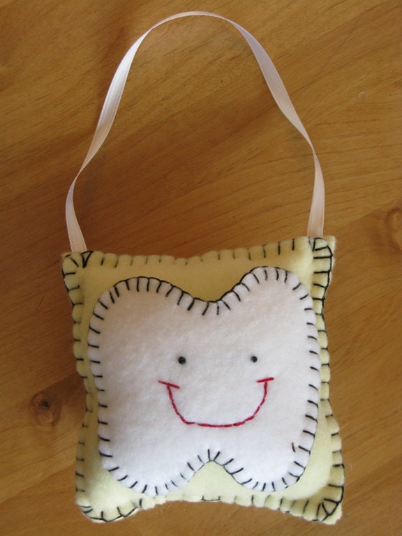 Soft Yellow Tooth Pillow