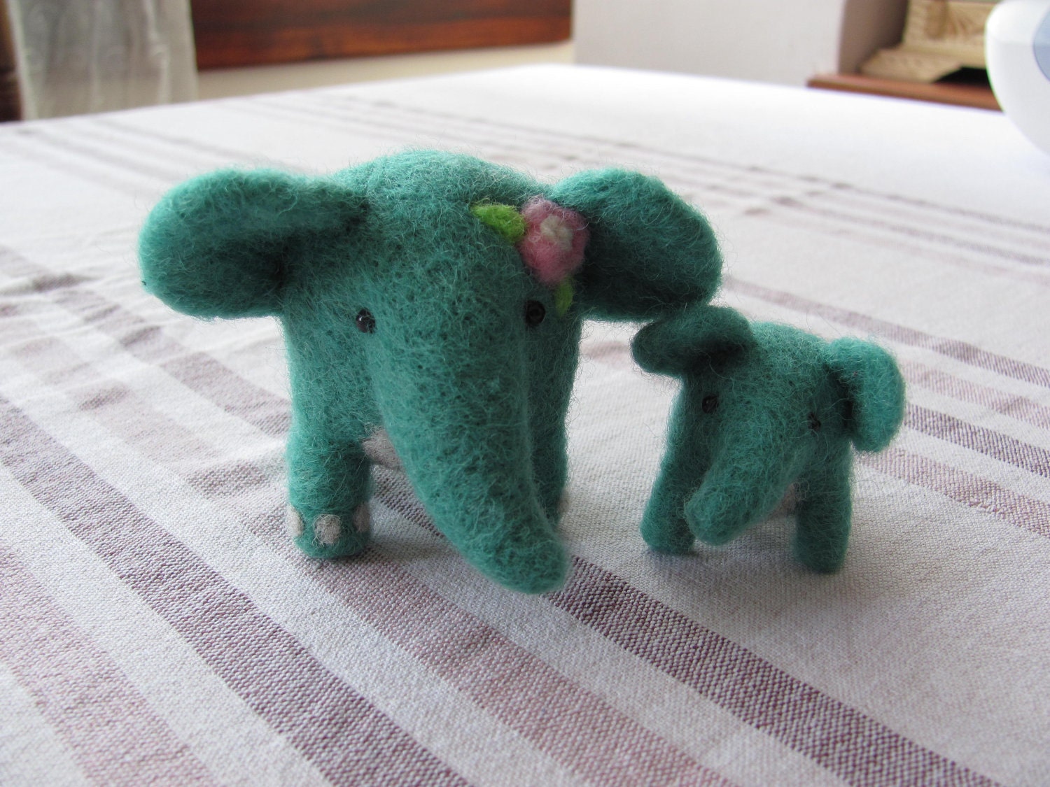 Elephant mama and baby