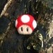 Super Mario Mushroom needle felted brooch