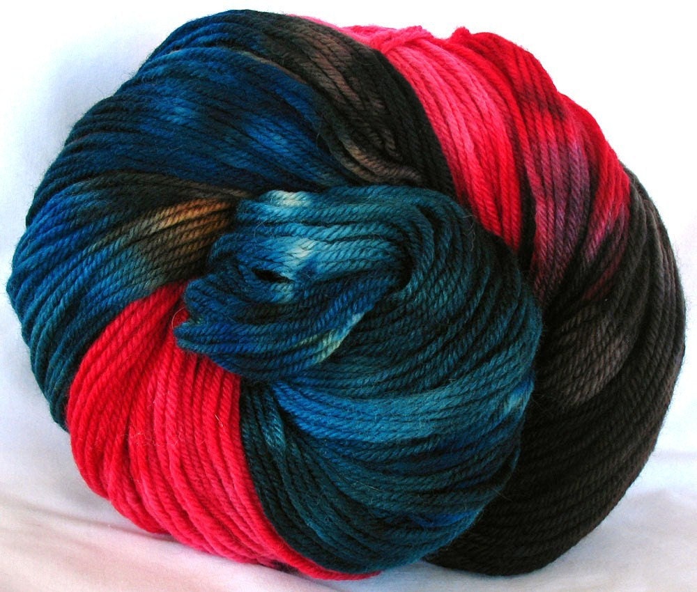 Blue Face Leicester Yarn Hand Dyed (AKL33)