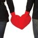 Red Heart Shaped Lovers Mitten Snuggle down for warm romantic walks